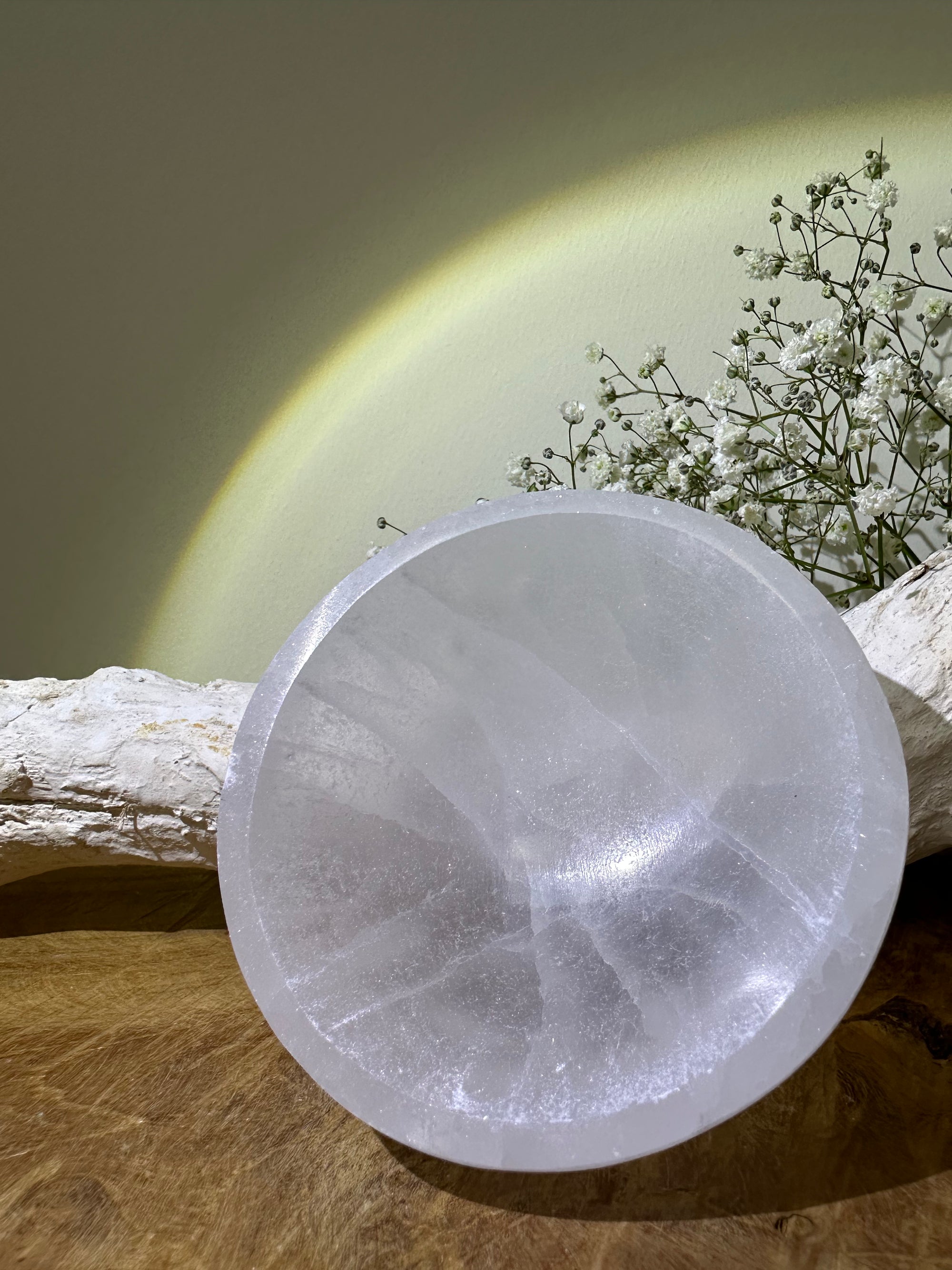 Seleniet oplaadschaaltje rond - Gemstone Dreams