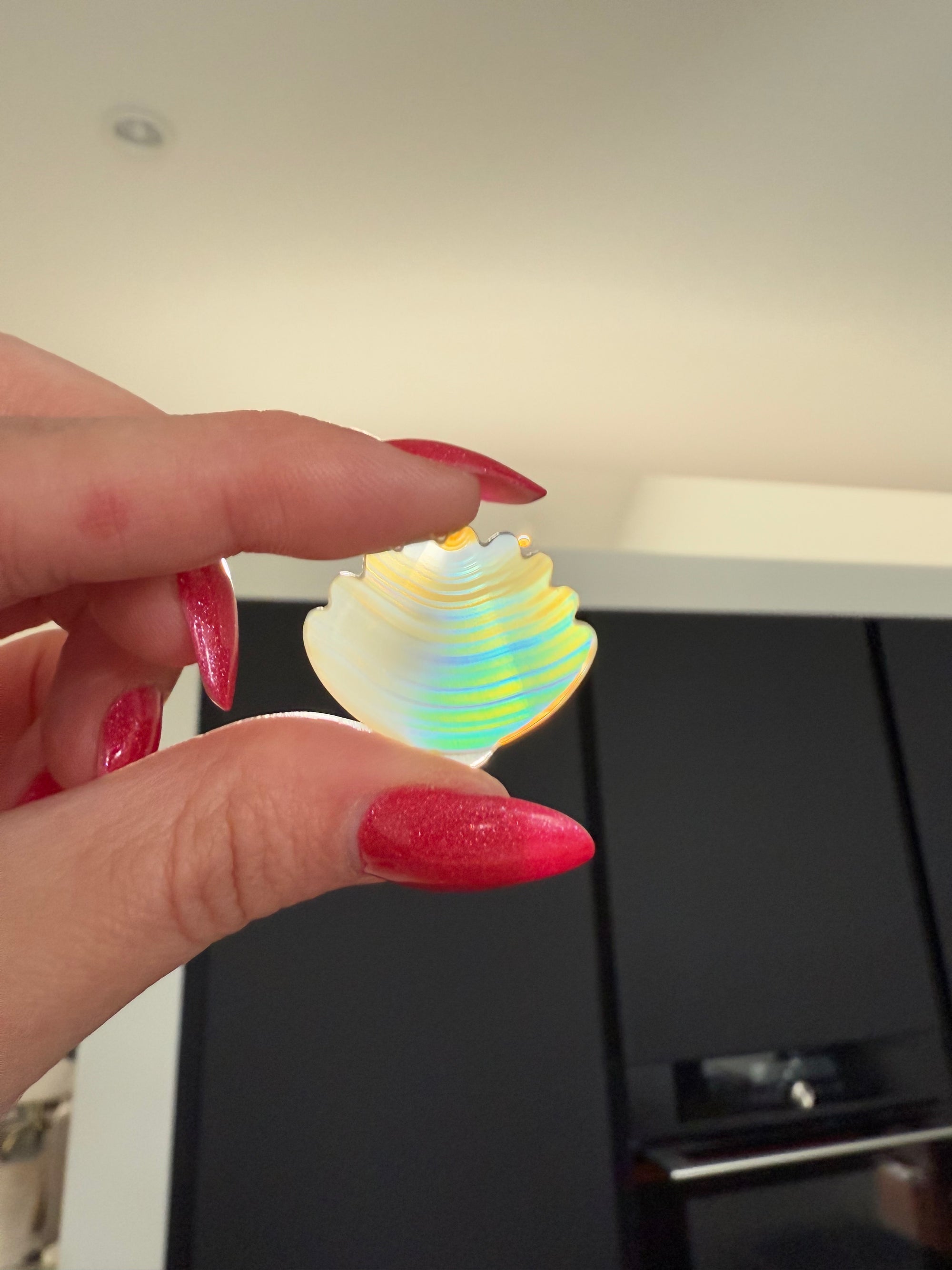 Iris agate shell