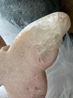 Roze amethist vlinder op standaard - Gemstone Dreams