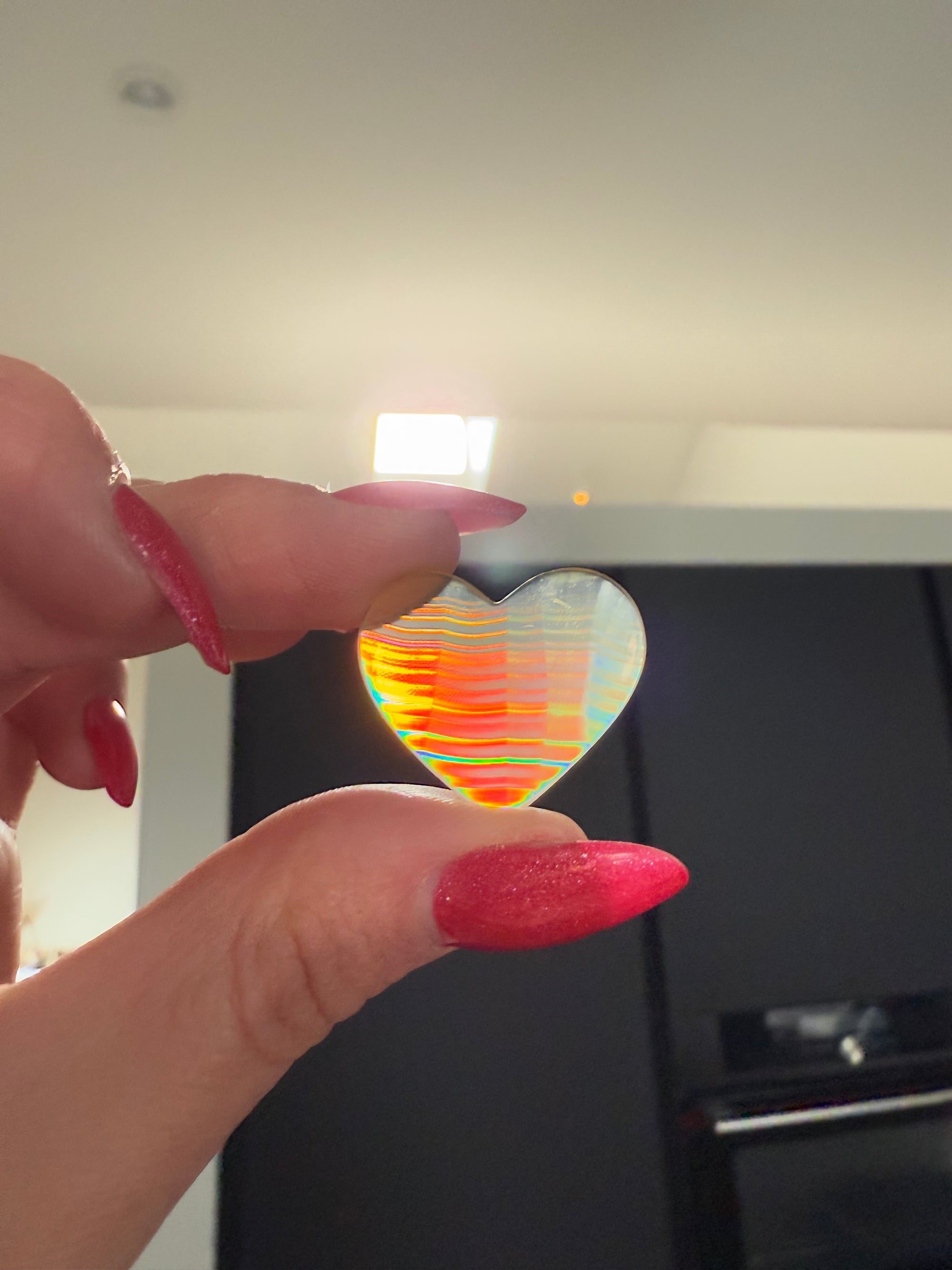 Iris agate heart