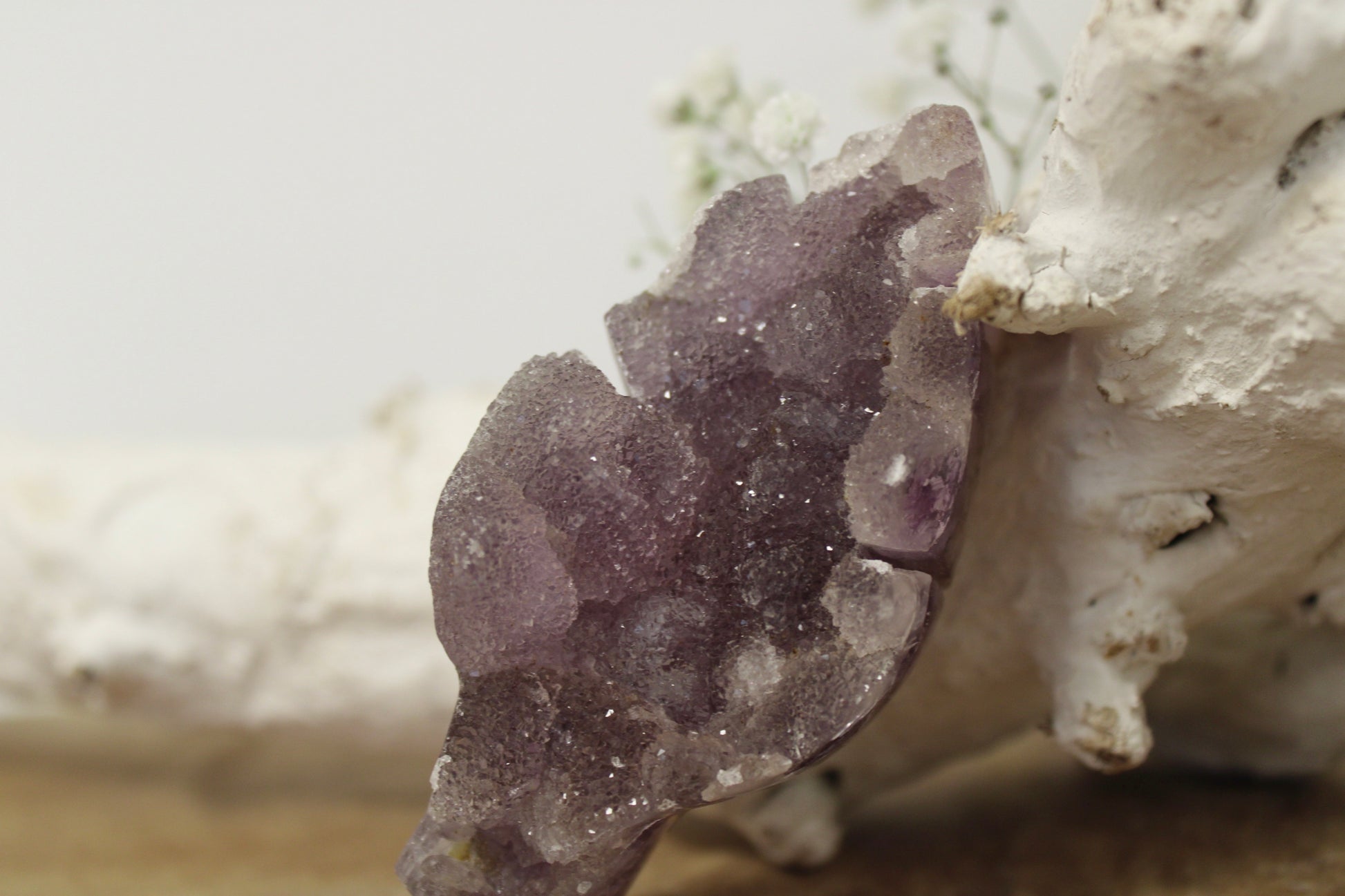 Sugar amethist blaadje - Gemstone Dreams