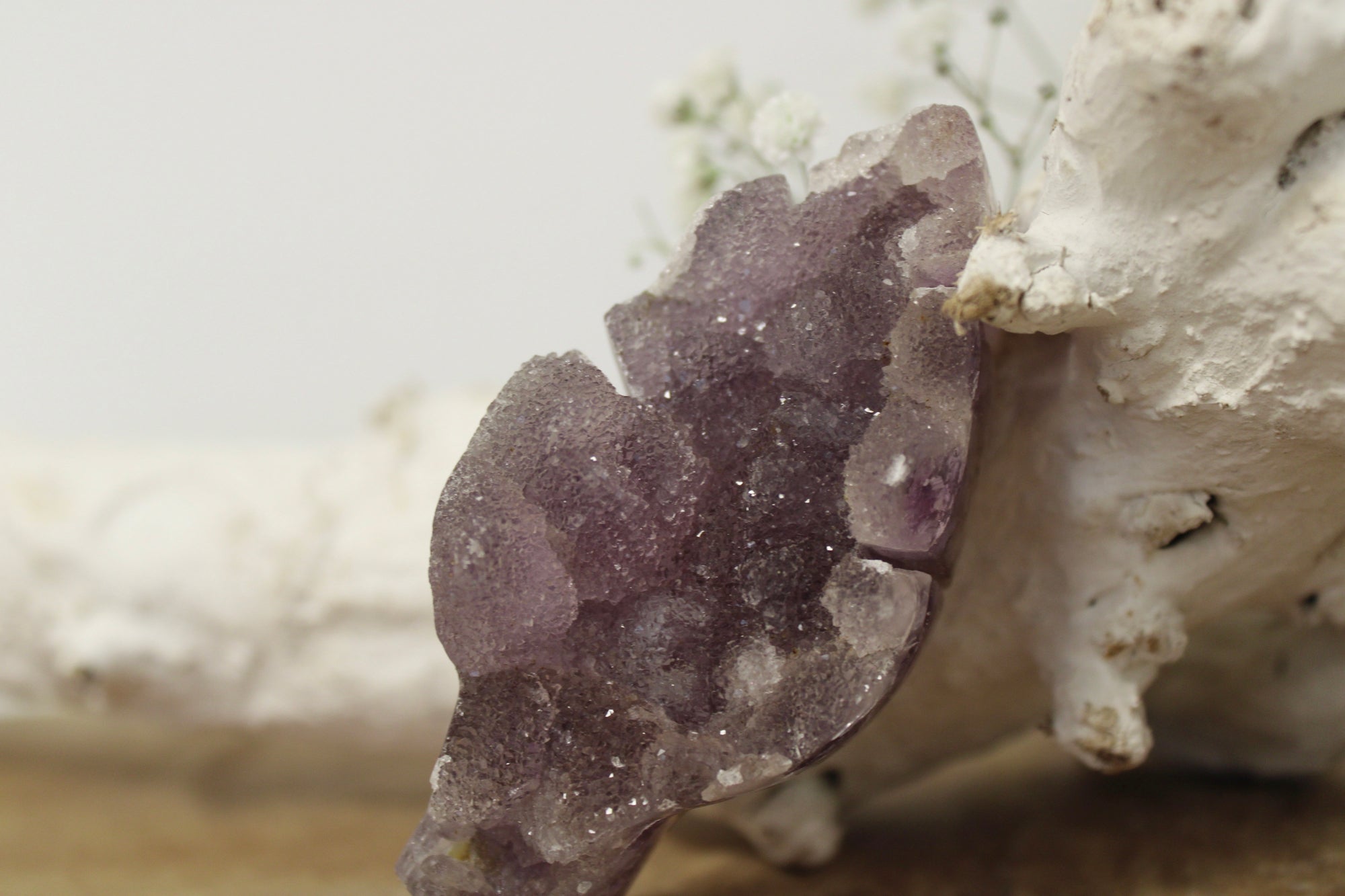 Sugar amethist blaadje - Gemstone Dreams