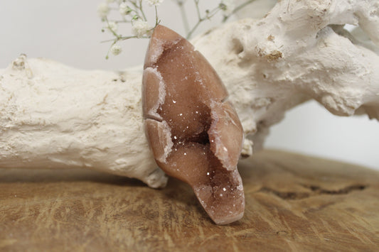 Roze amethist blaadje - Gemstone Dreams
