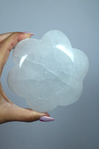 Selenite charging bowl flower