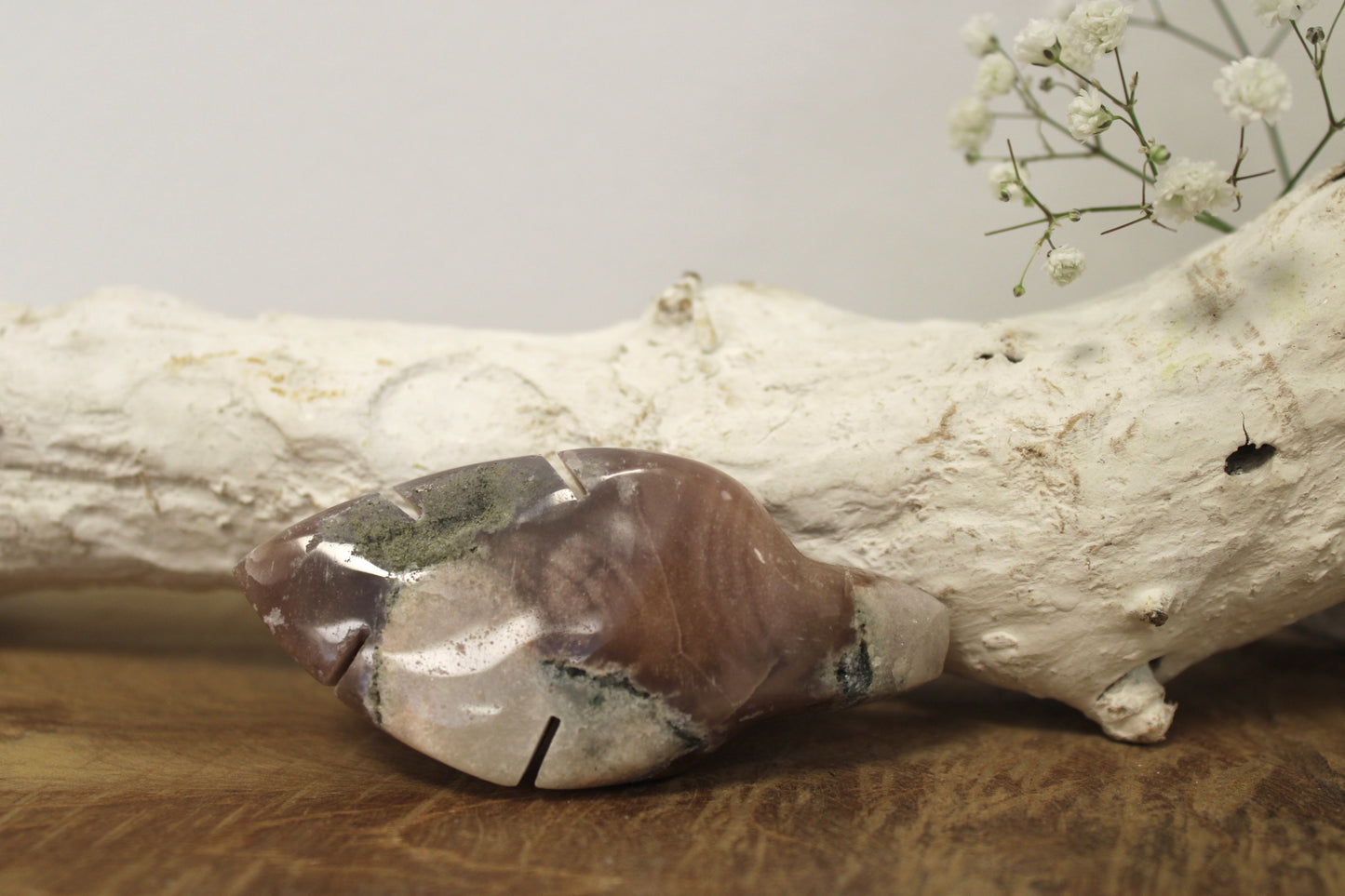 Roze amethist blaadje - Gemstone Dreams