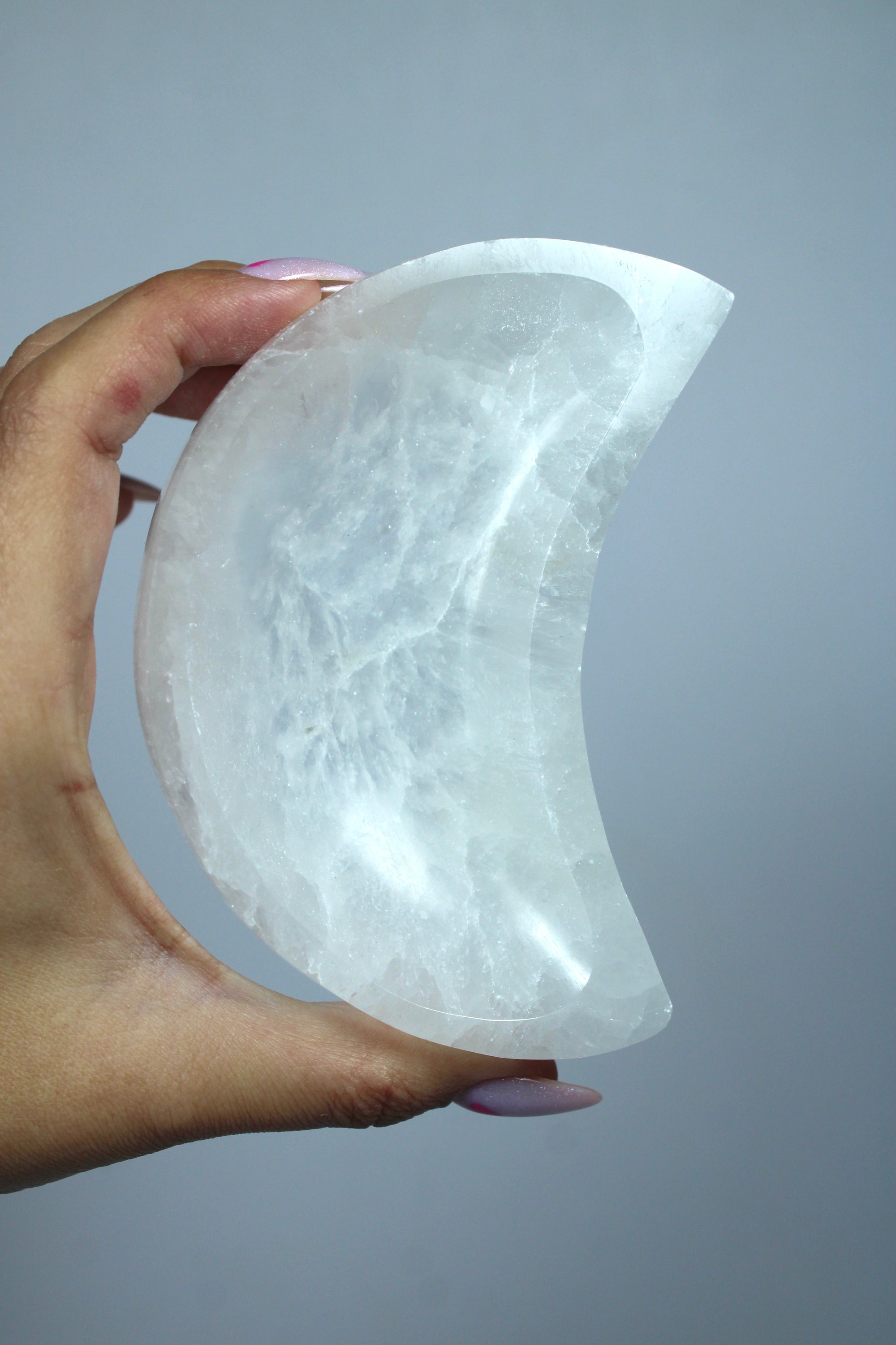 Selenite charging bowl flower