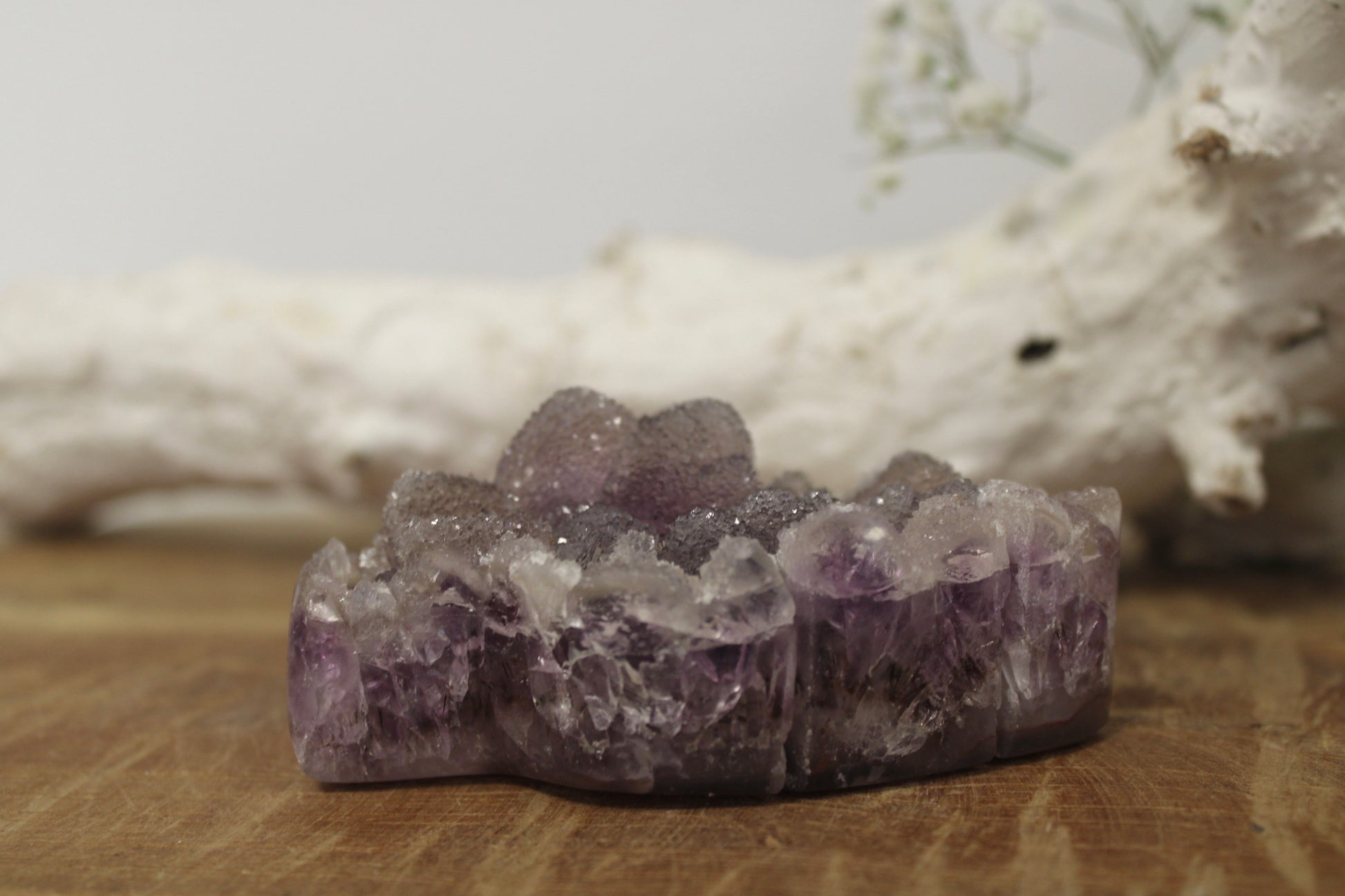 Sugar amethist blaadje - Gemstone Dreams