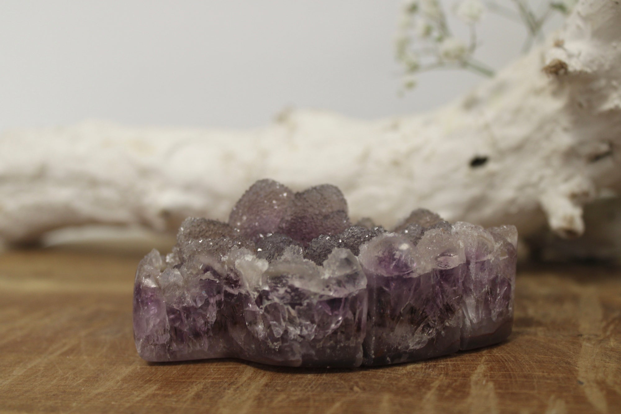 Sugar amethist blaadje - Gemstone Dreams