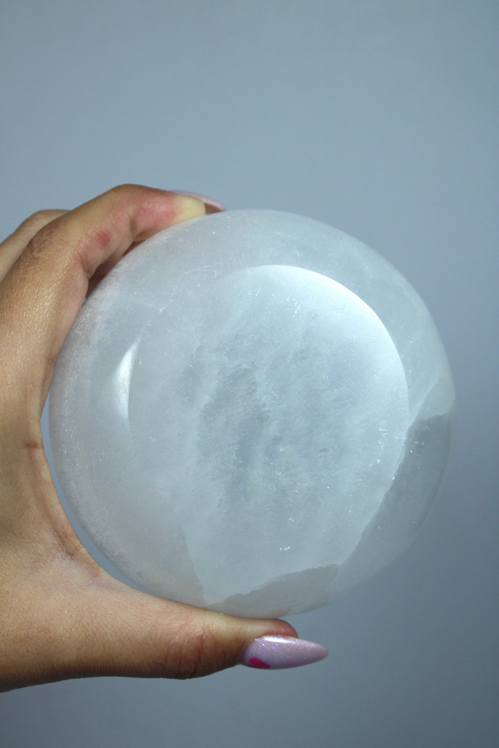 Selenite charging bowl round
