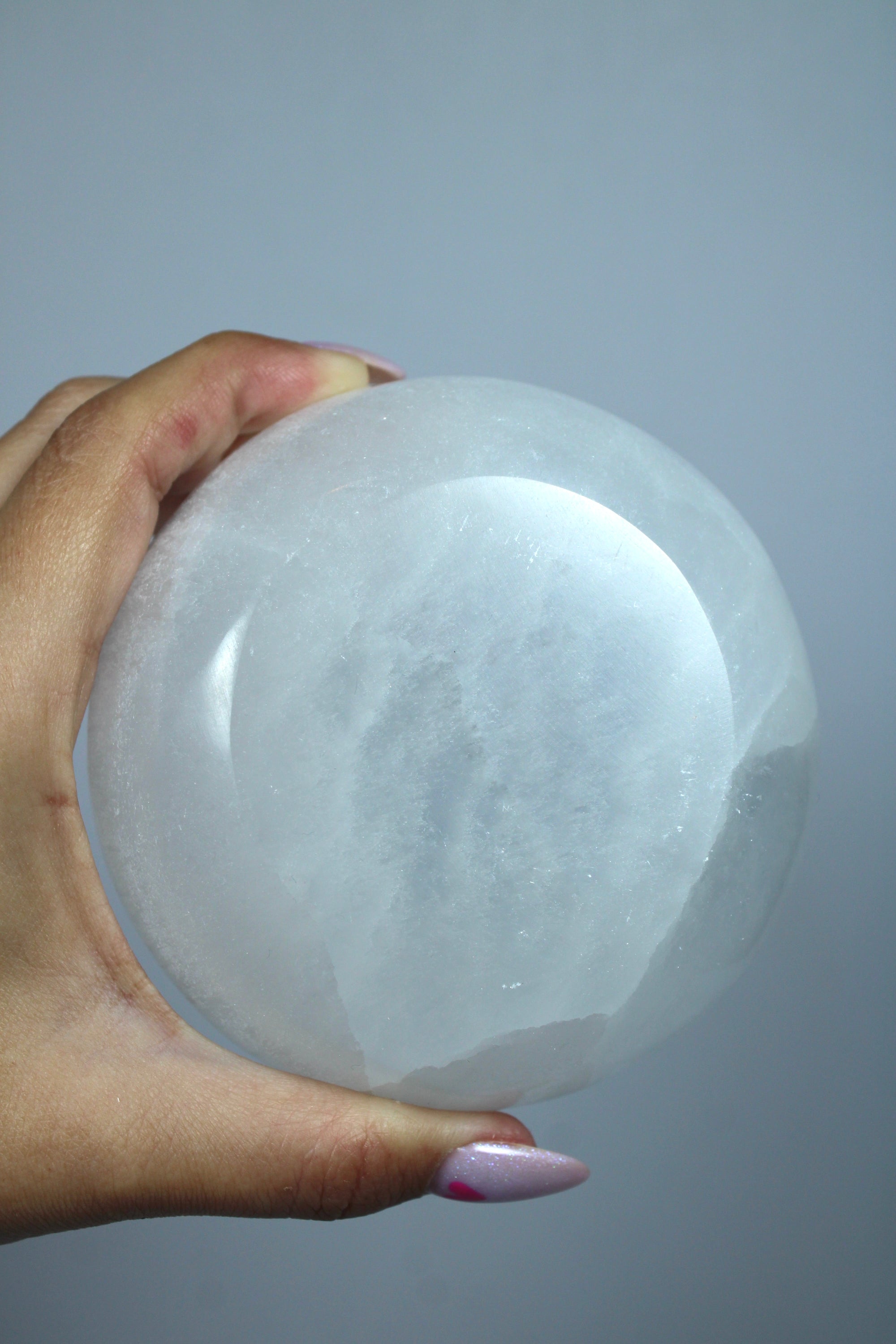 Selenite charging bowl round