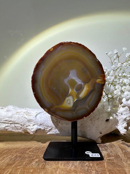 Agate on stand