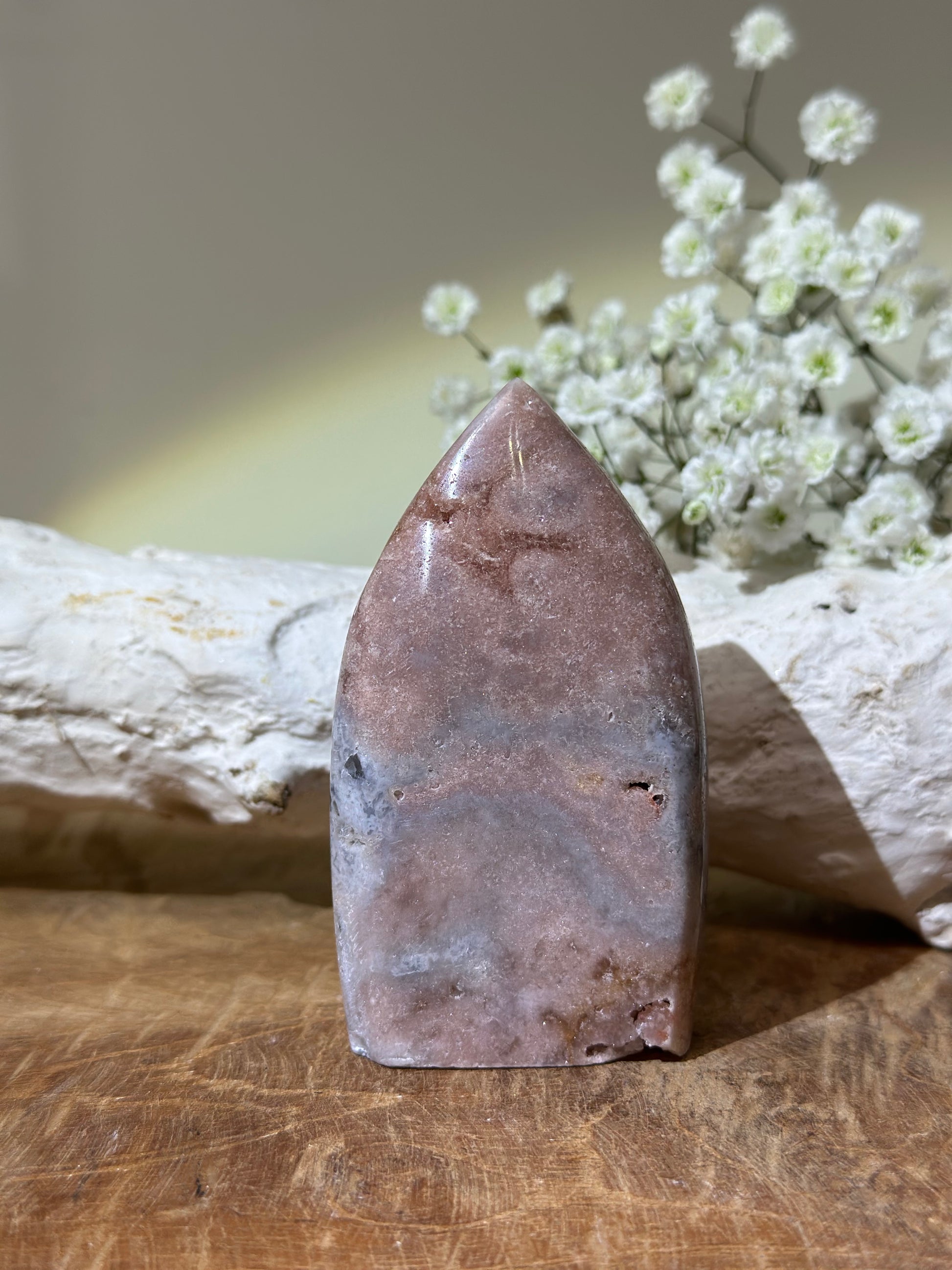 Roze amethist vlam - Gemstone Dreams
