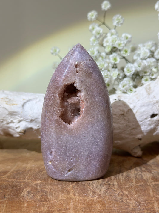 Roze amethist vlam - Gemstone Dreams