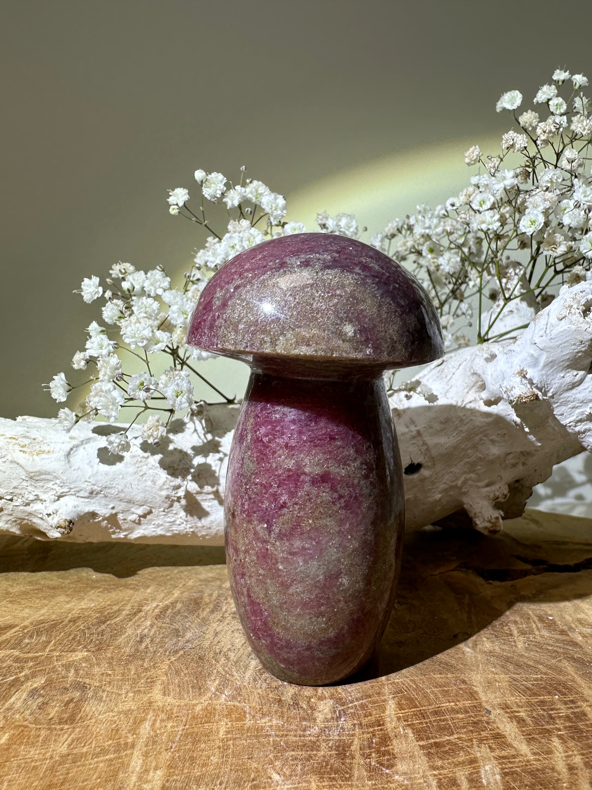 Rhodoniet paddenstoel - Gemstone Dreams