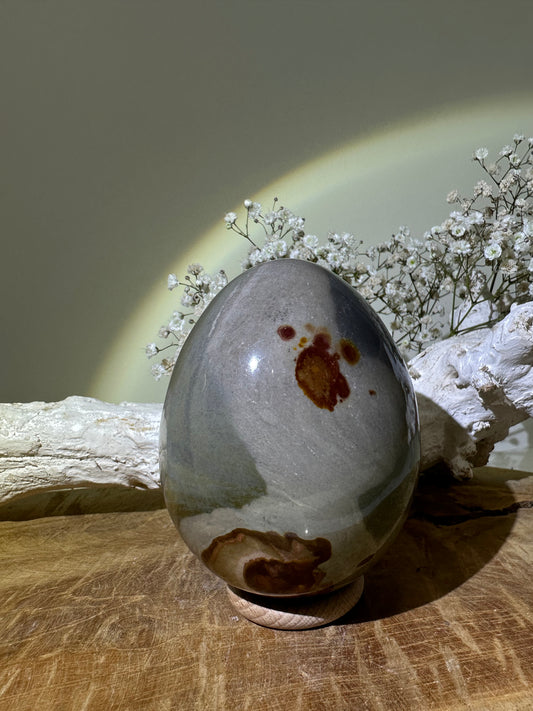 Polychrome jasper egg