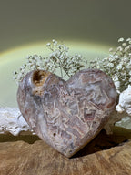 Roze amethist hart XL - Gemstone Dreams
