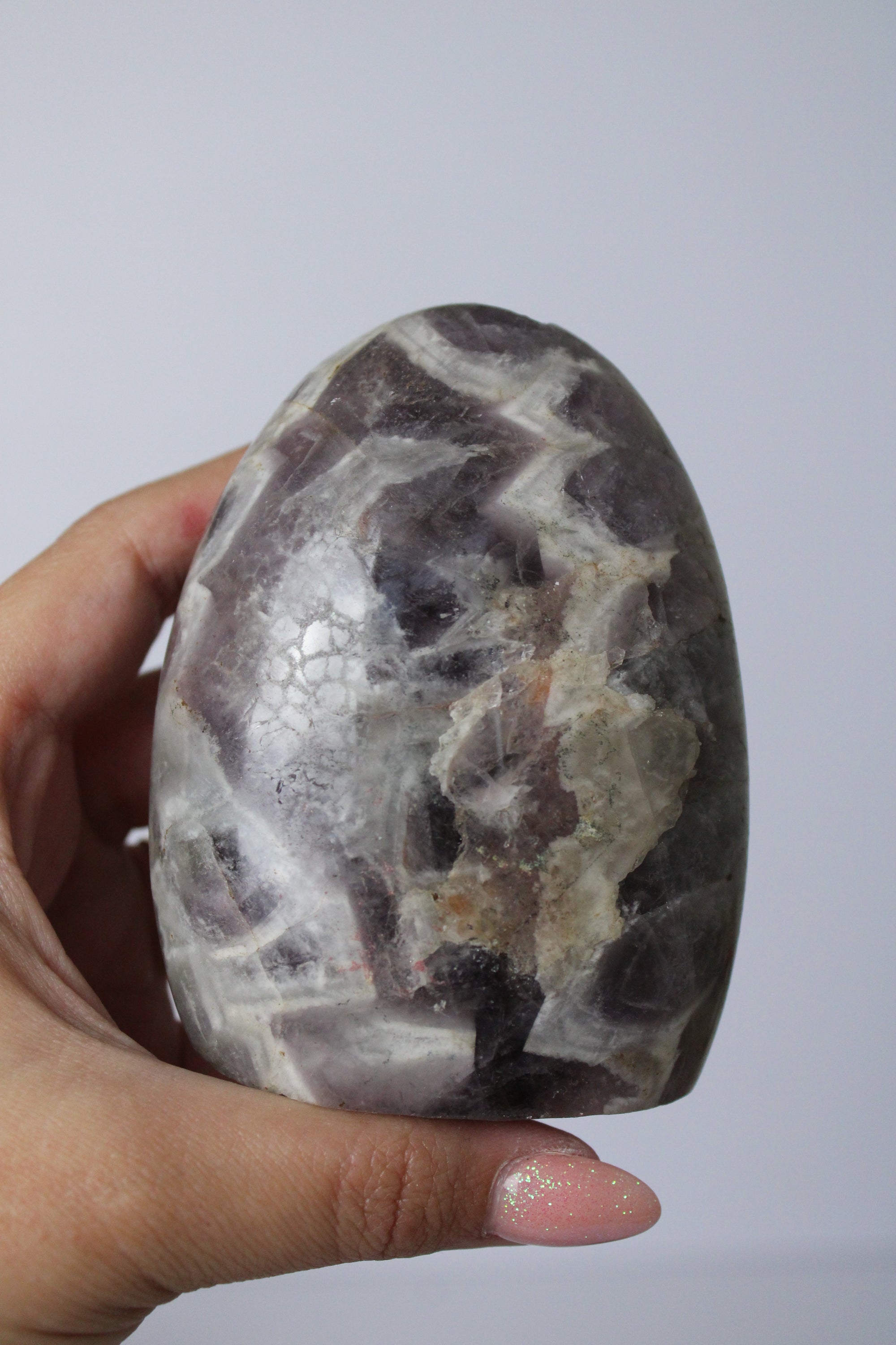 Chevron amethist freeform - Gemstone Dreams