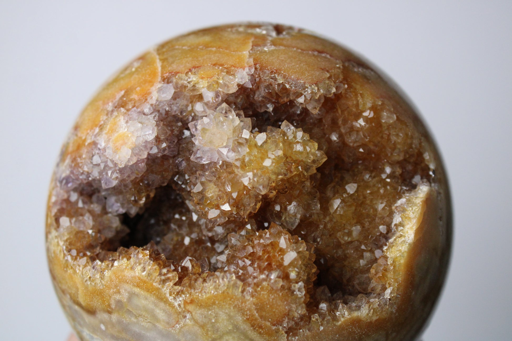 XL roze amethist sphere - Gemstone Dreams
