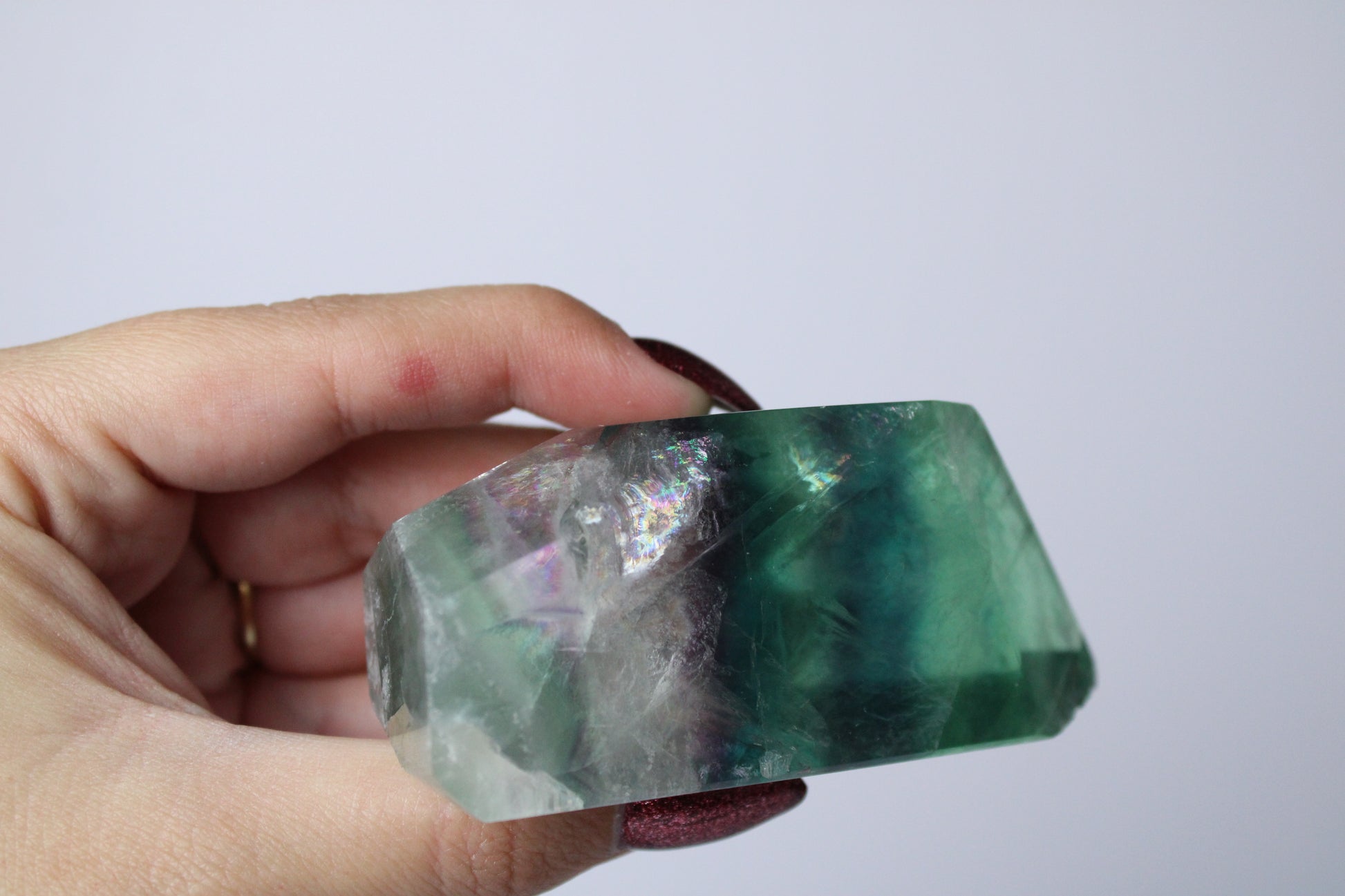Regenboog fluoriet freeform - Gemstone Dreams