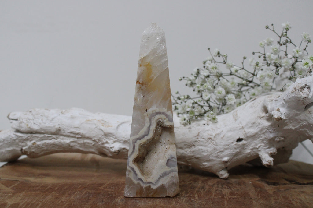 Agaat obelisk druzy - Gemstone Dreams