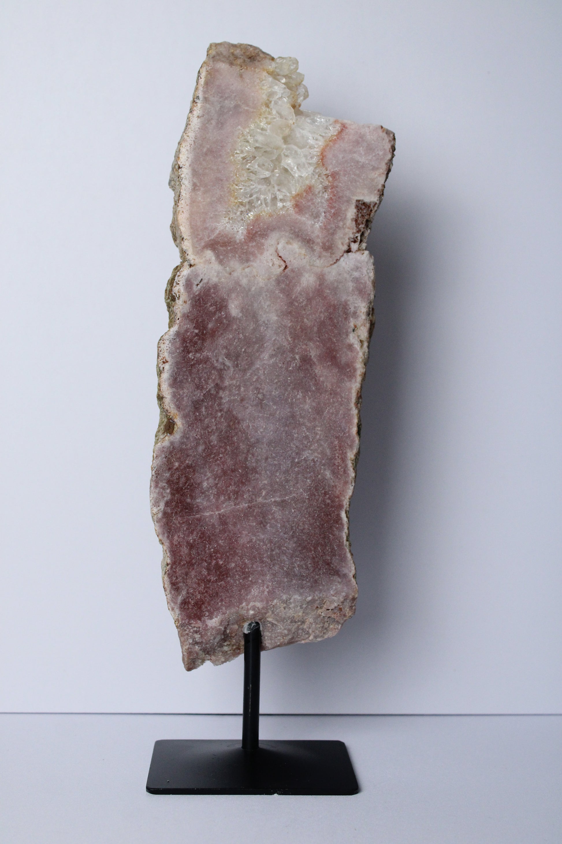 XL Roze amethist op standaard - Gemstone Dreams