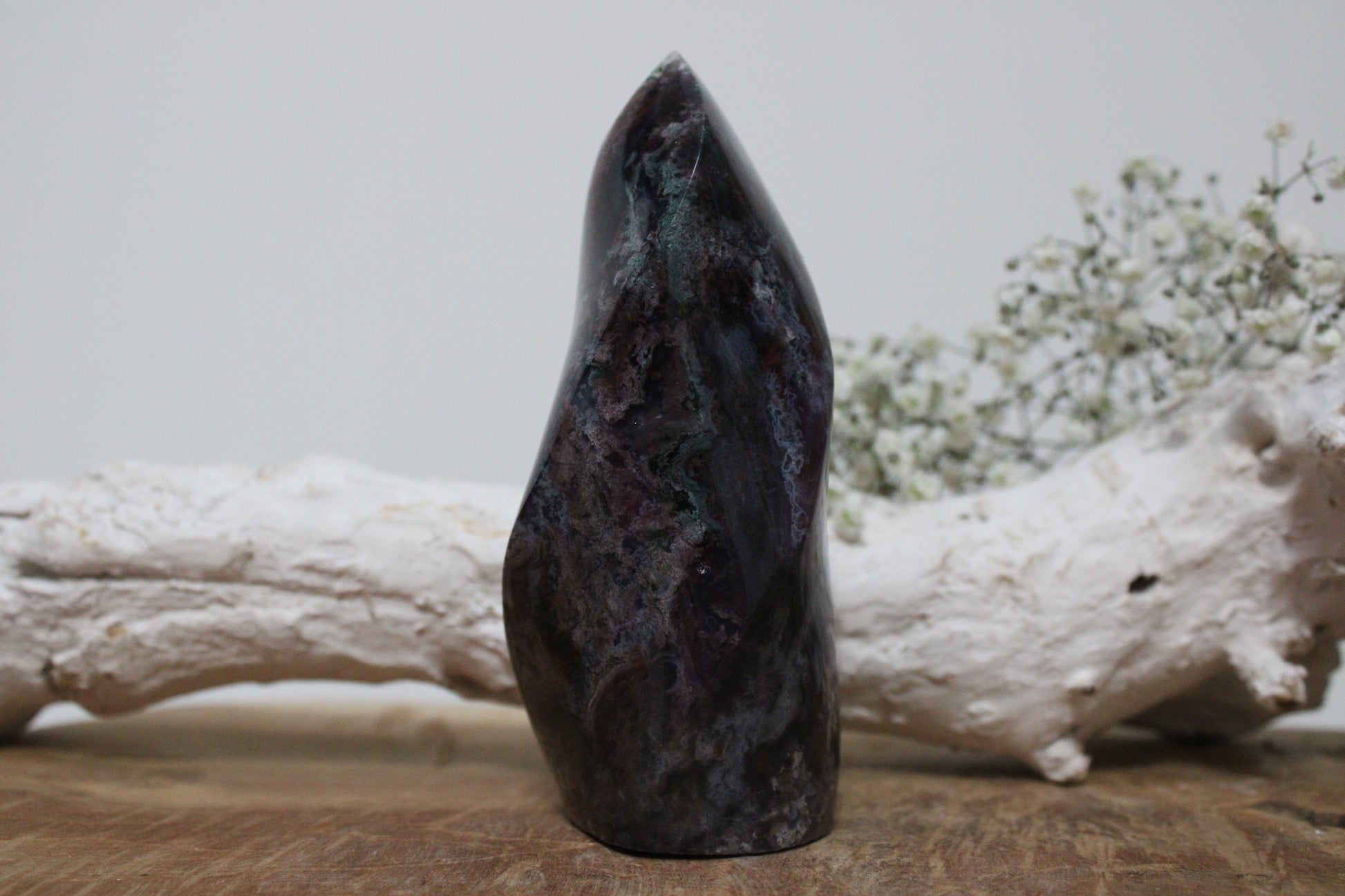 Rode mosagaat vlam - Gemstone Dreams
