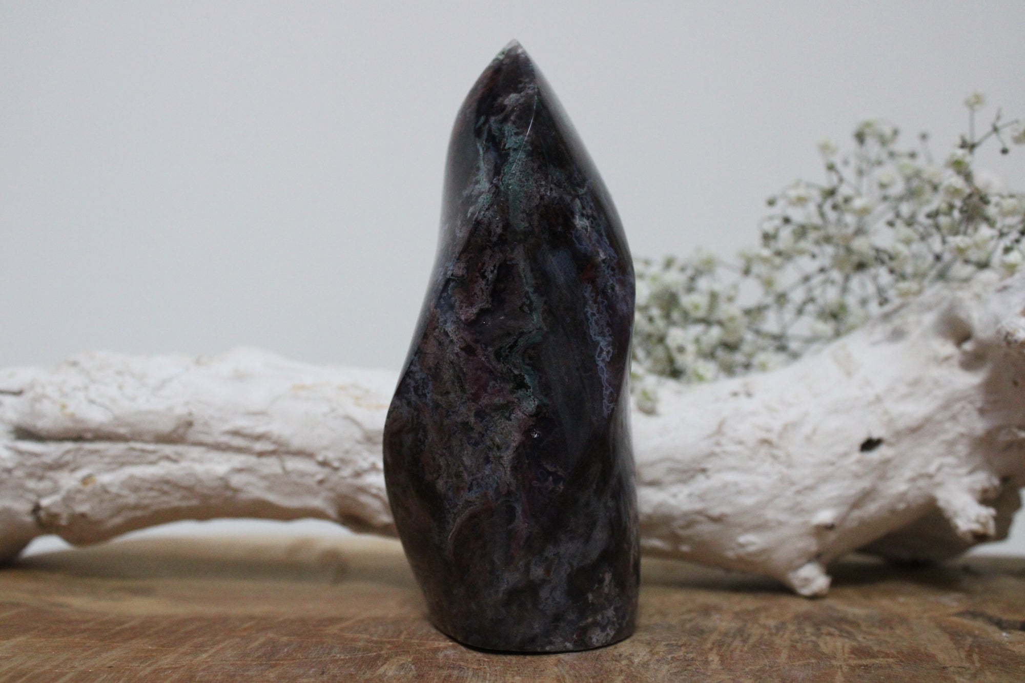 Rode mosagaat vlam - Gemstone Dreams