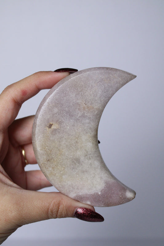 Roze amethist maan - Gemstone Dreams