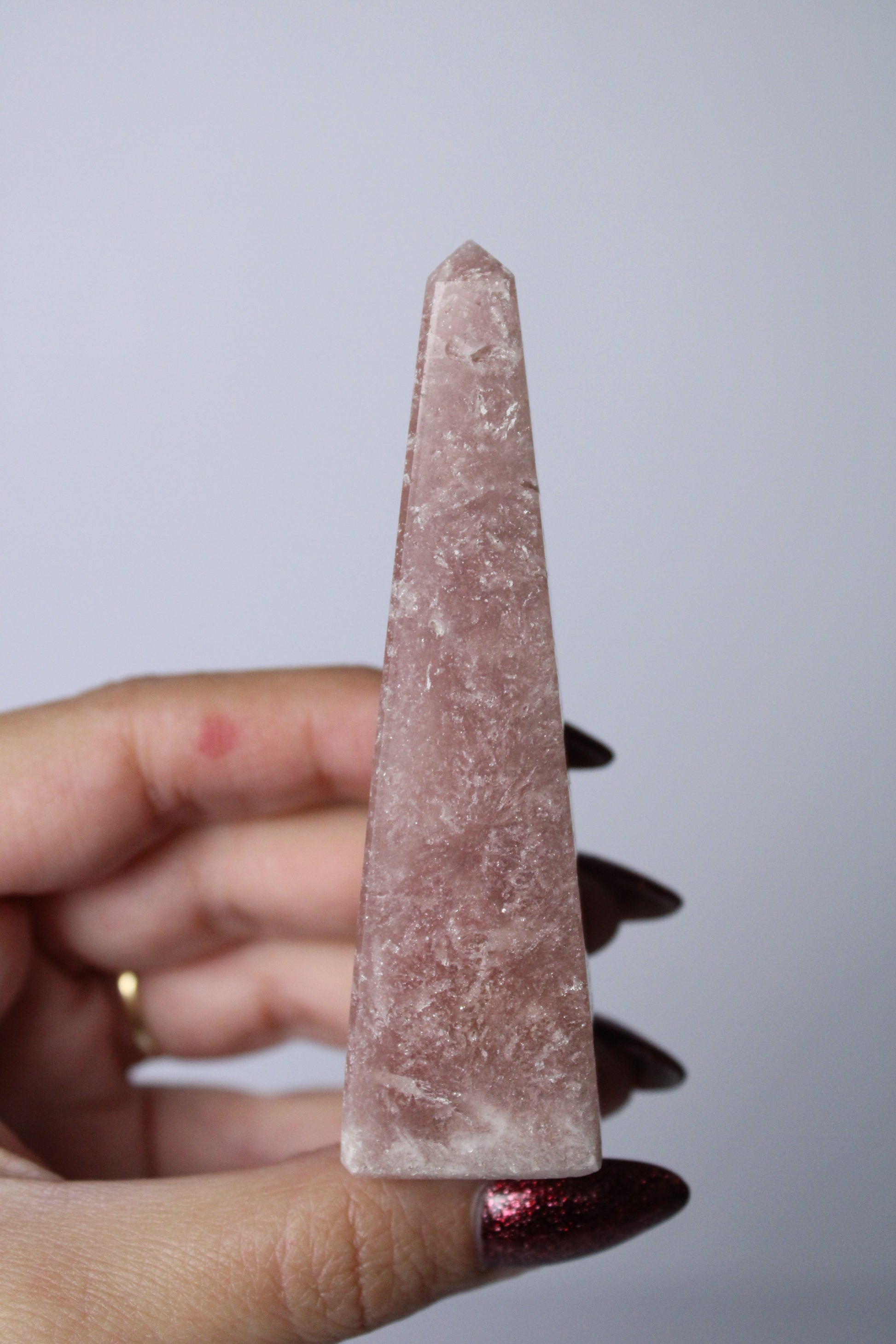 Roze amethist torentje - Gemstone Dreams