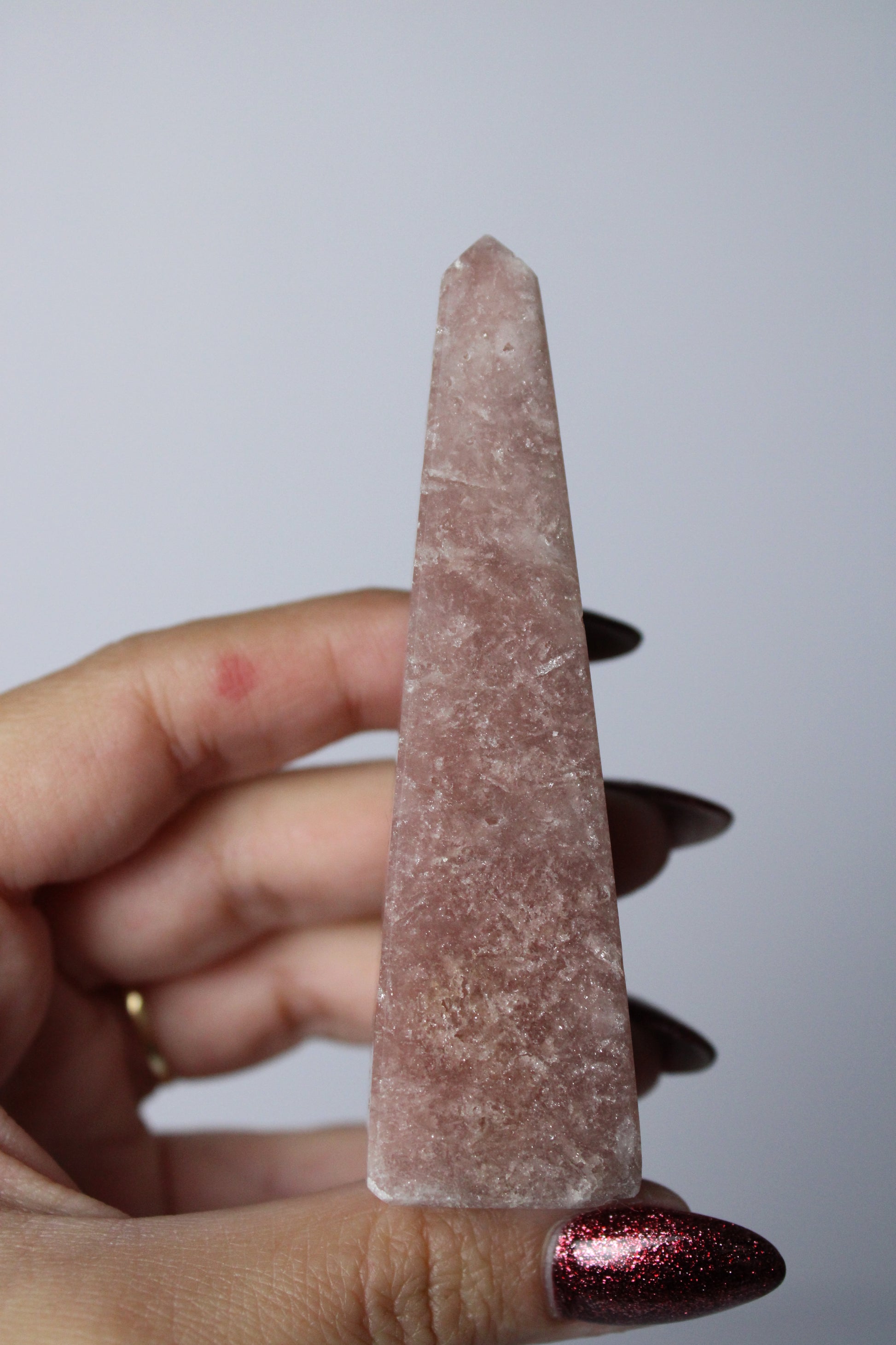Roze amethist torentje - Gemstone Dreams
