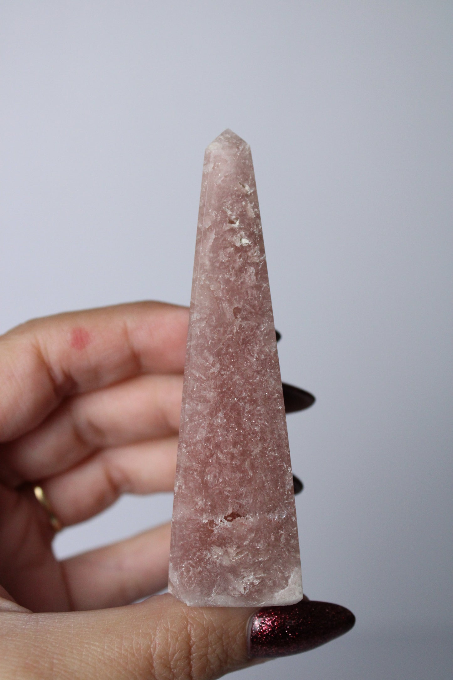 Roze amethist torentje - Gemstone Dreams