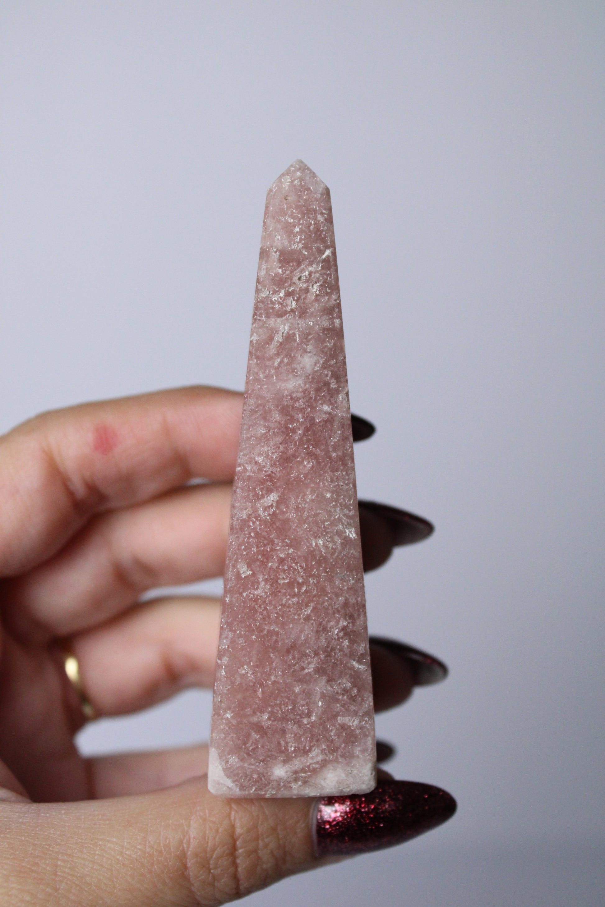 Roze amethist torentje - Gemstone Dreams