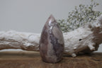 Roze amethist met bloemagaat vlam - Gemstone Dreams