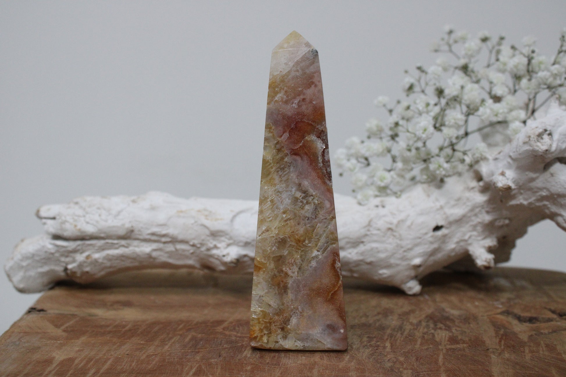 Roze amethist toren - Gemstone Dreams