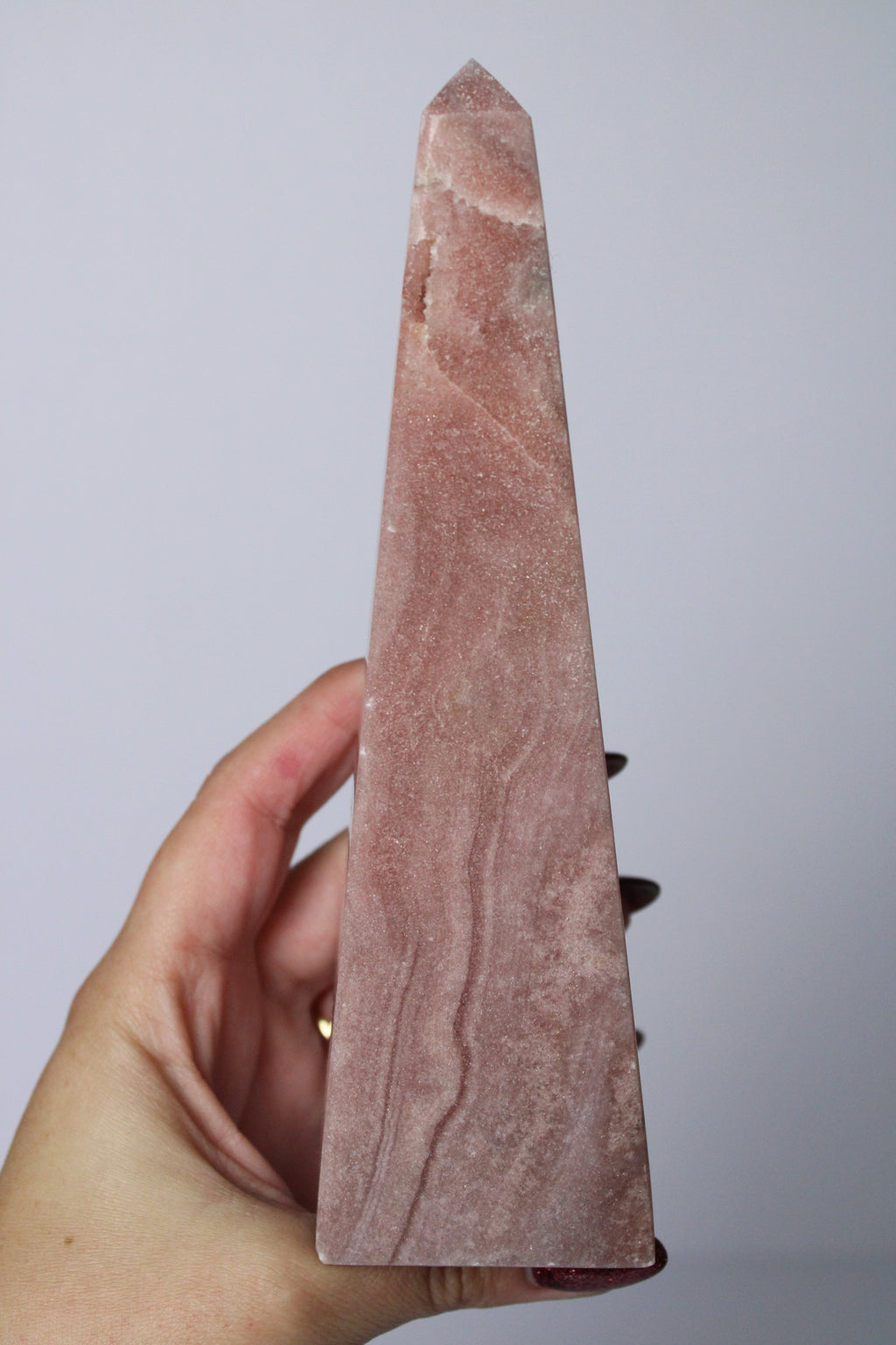 Roze amethist toren - Gemstone Dreams