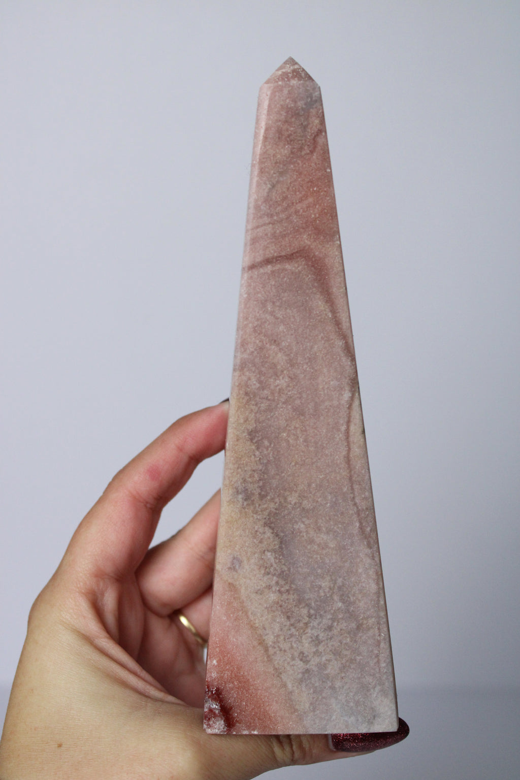 Roze amethist toren - Gemstone Dreams