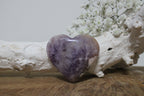 Amethist met bloemagaat hart - Gemstone Dreams