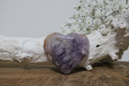 Amethist met bloemagaat hart - Gemstone Dreams