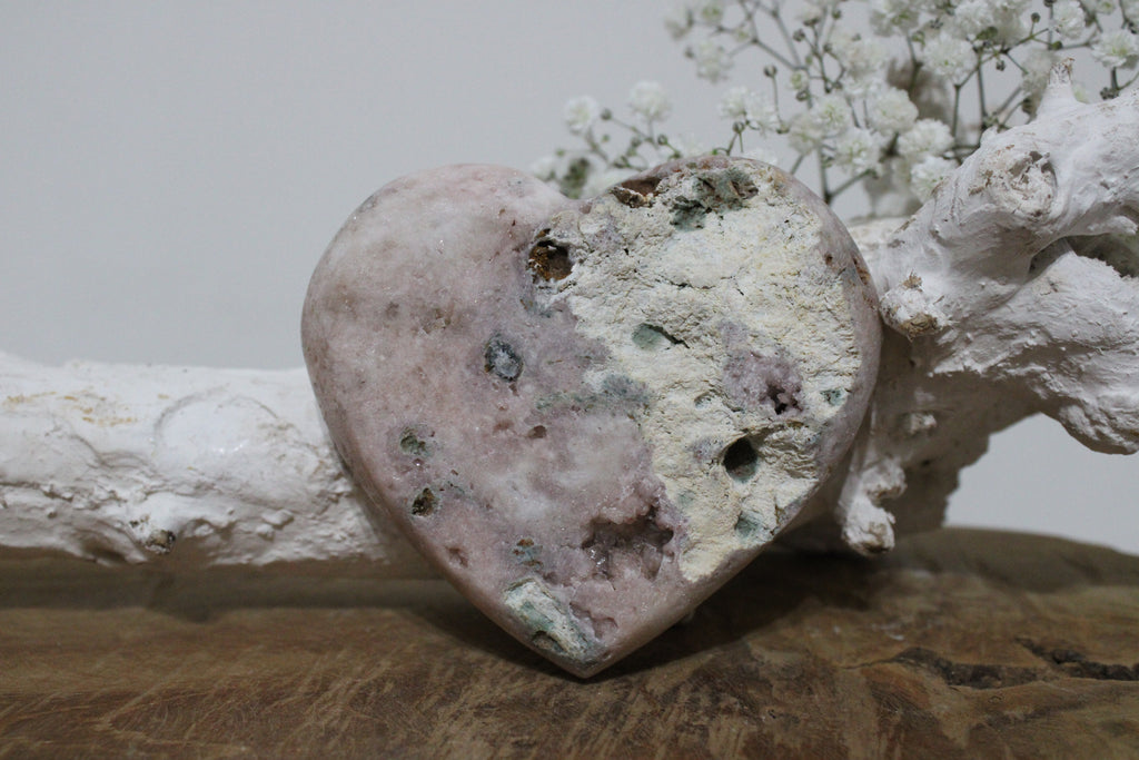 Roze amethist hart - Gemstone Dreams
