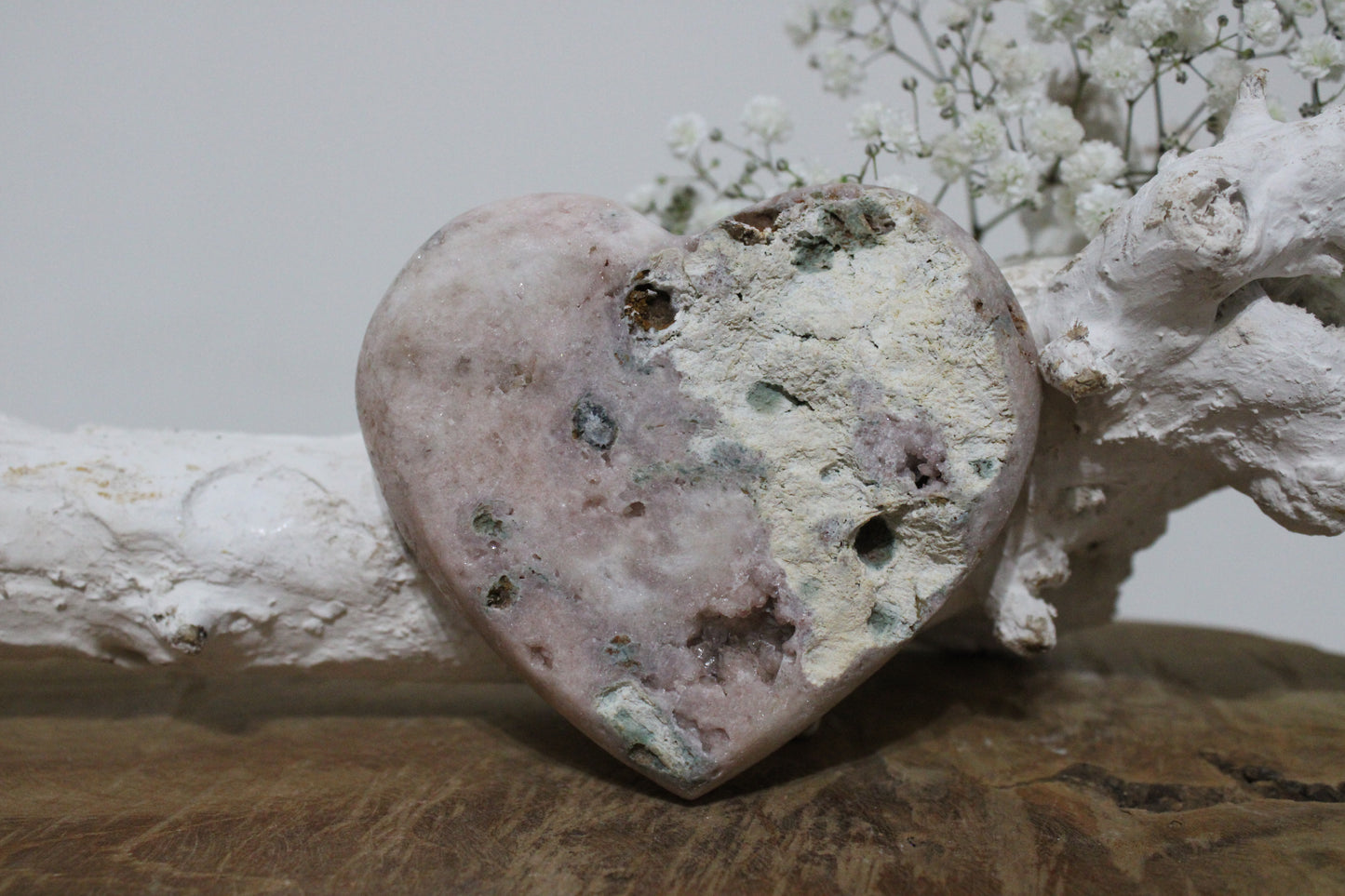 Roze amethist hart - Gemstone Dreams