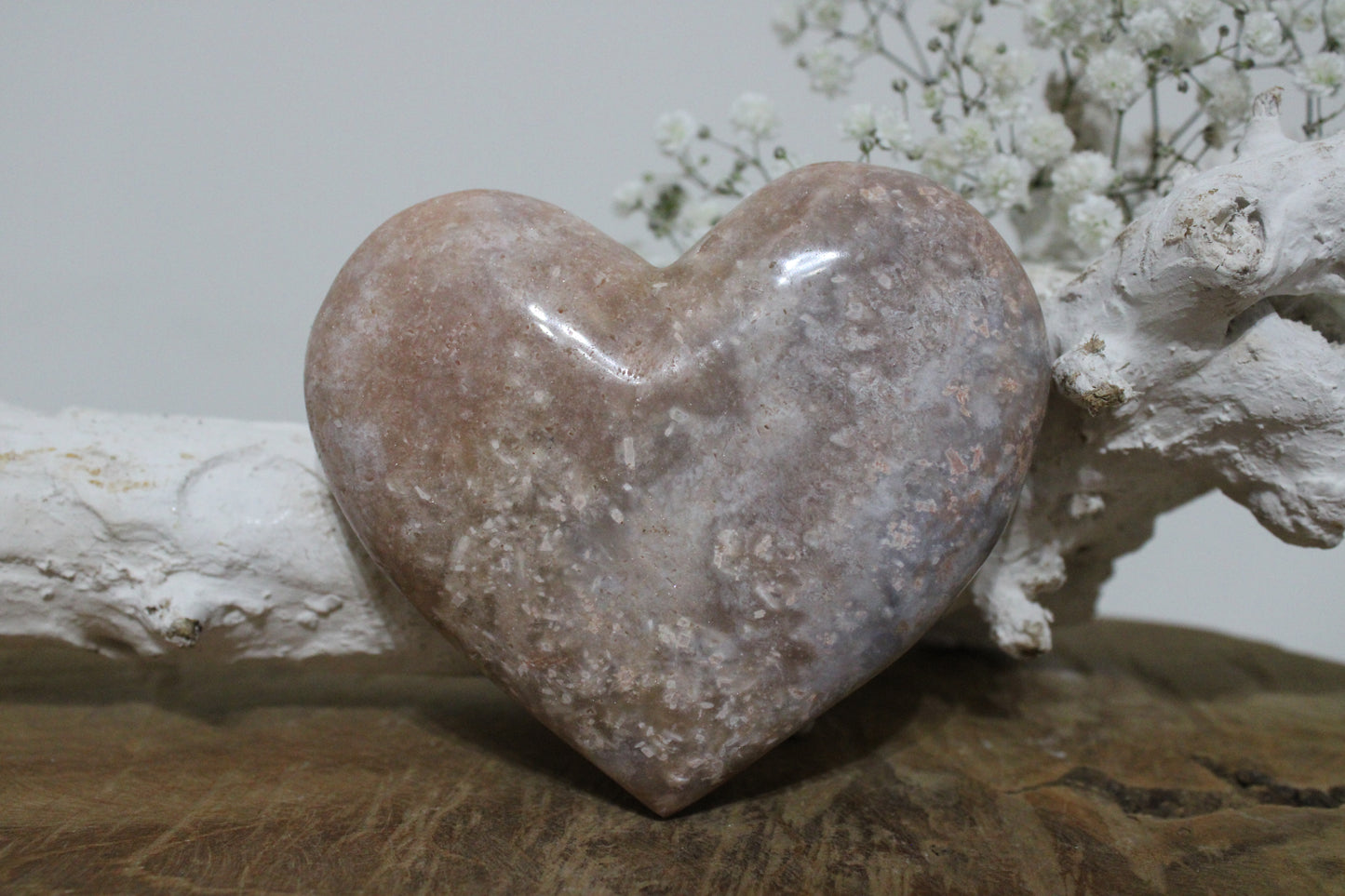 Roze amethist hart - Gemstone Dreams