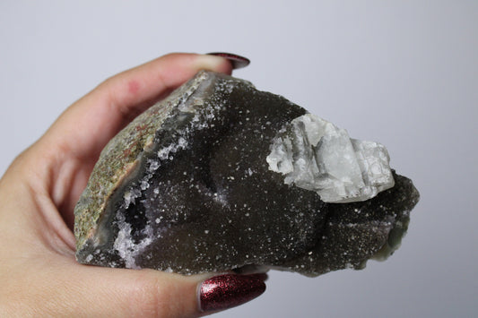 Regenboog amethist groen/paars cluster - Gemstone Dreams