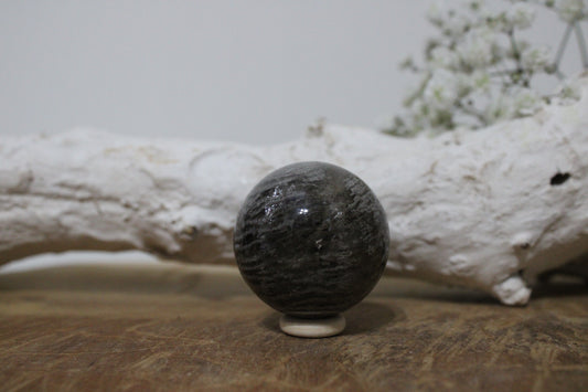 Guarden quartz / lodolite sphere