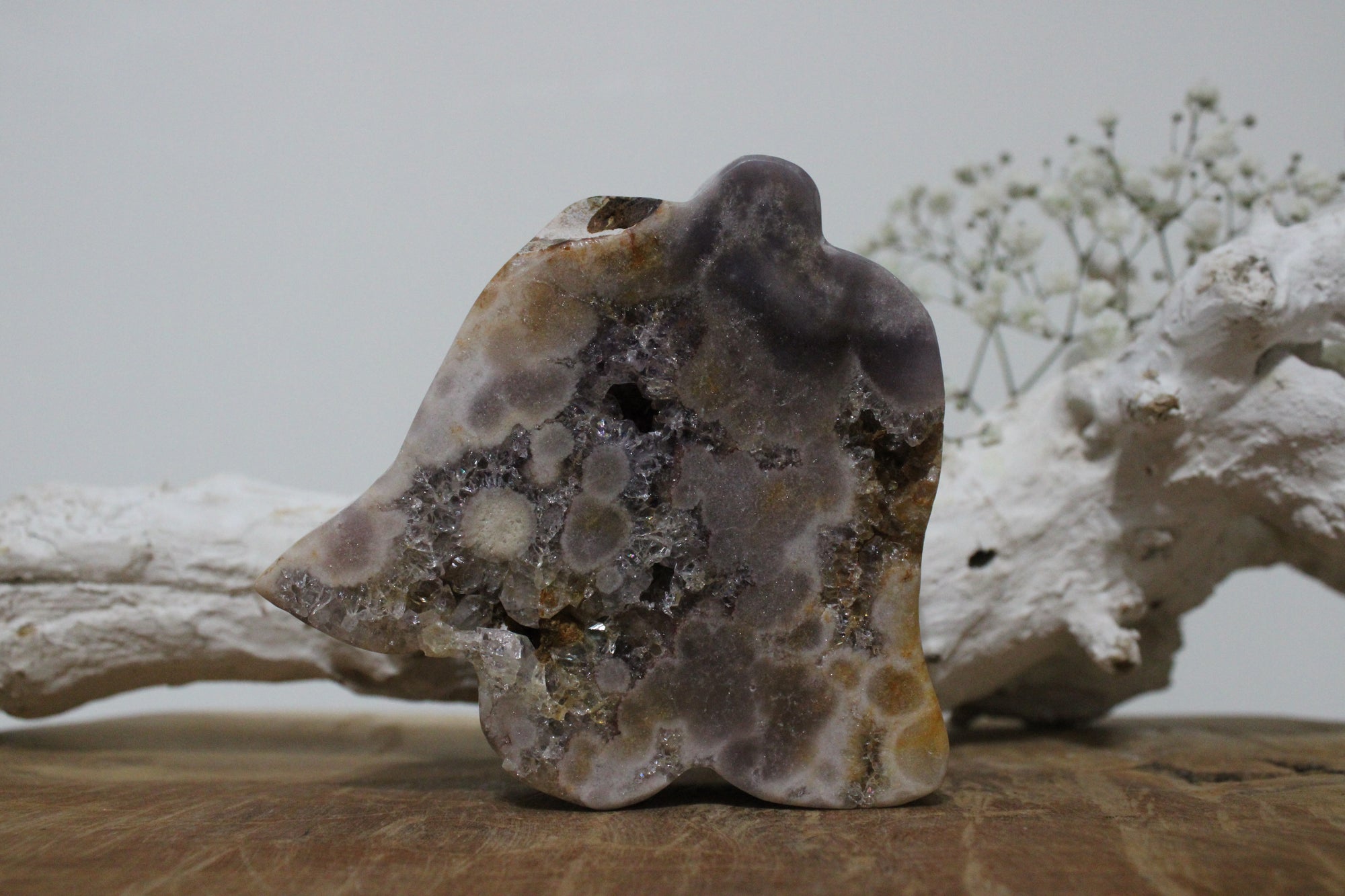 Roze amethist bel - Gemstone Dreams