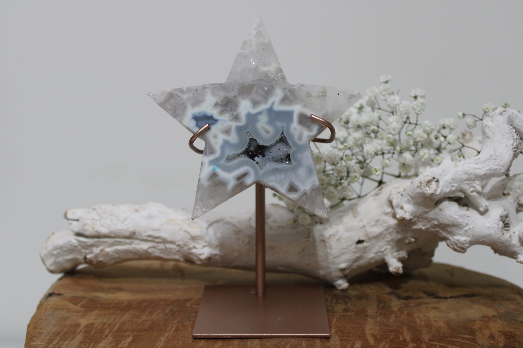 Agaat ster op standaard - Gemstone Dreams