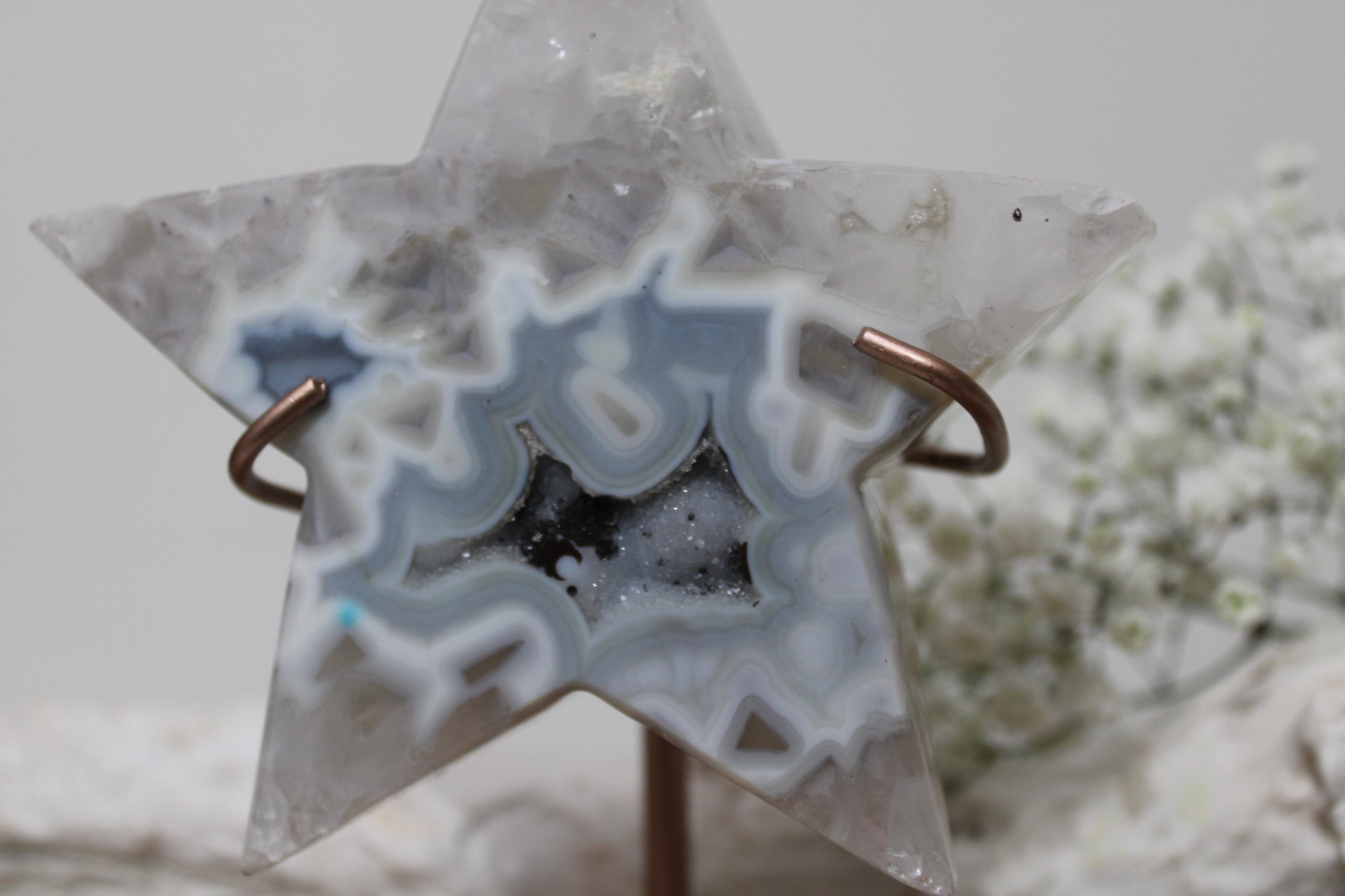 Agaat ster op standaard - Gemstone Dreams