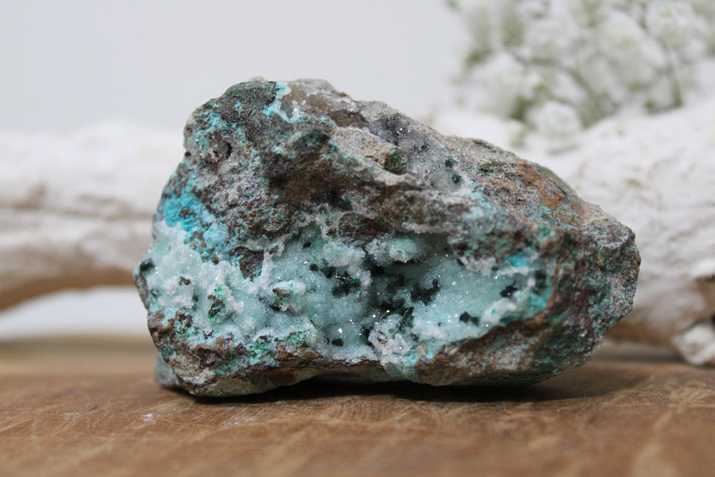 Chrysocolla cluster - Gemstone Dreams