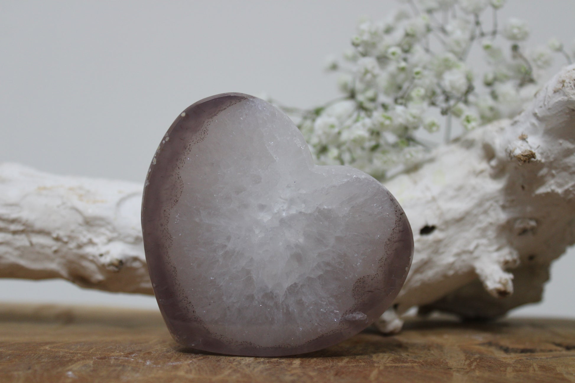 Agaat druzy hart - Gemstone Dreams