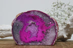 Agaat standvlak roze gekleurd - Gemstone Dreams