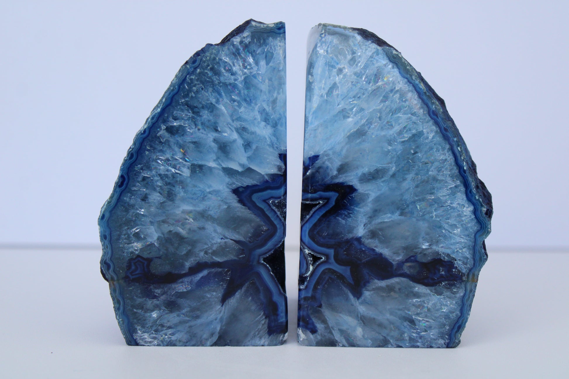 Gekleurde agaat boekensteunen - Gemstone Dreams